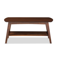 Baxton Studio RT295A-OCC Sacramento Mid-Century Dark Walnut Coffee Table